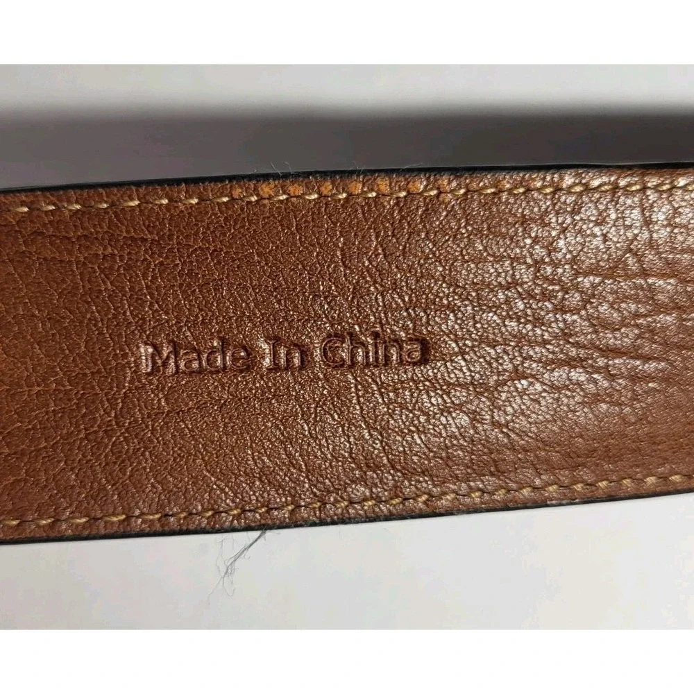 Johnston & Murphy Men's Black Leather Dress Belt Size 36/1.5